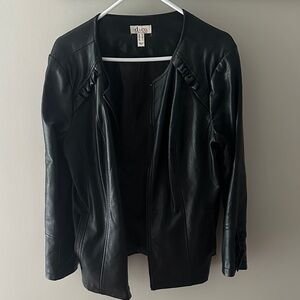 Women's Black faux leather Jacket